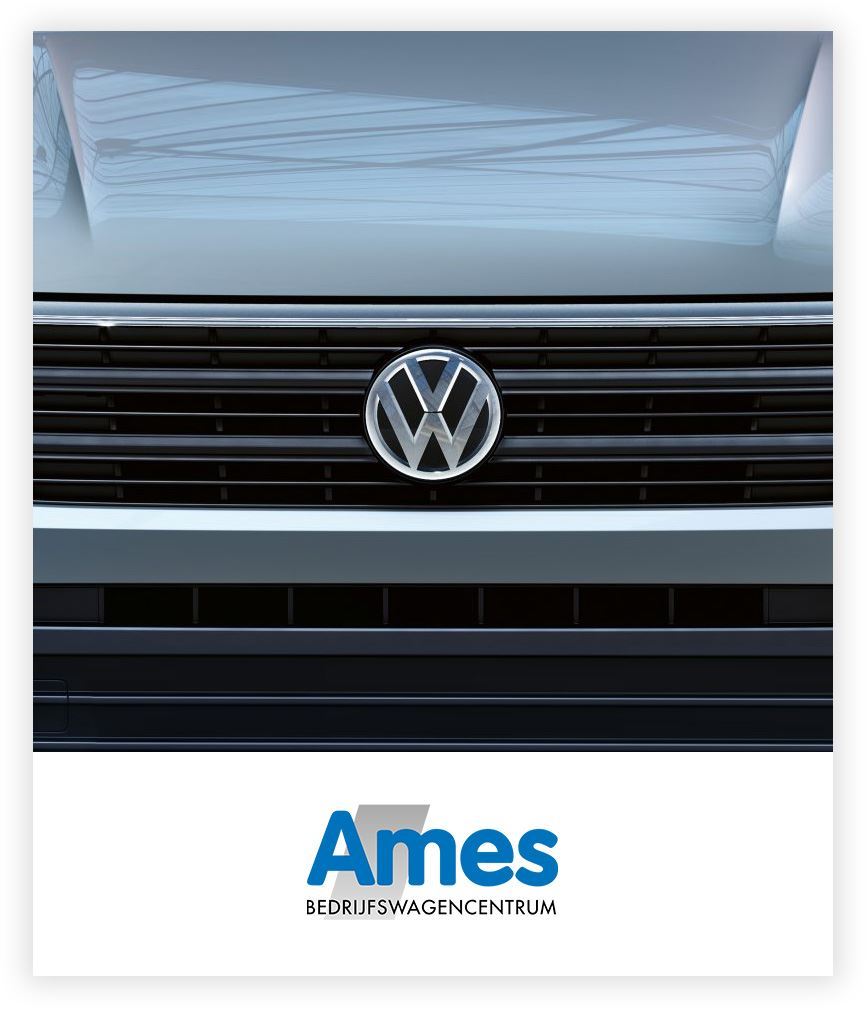 Ames Bedrijfswagens logo Volkswagen grille