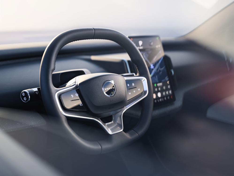 Volvo EX30 interieur stuur navigatiesysteem